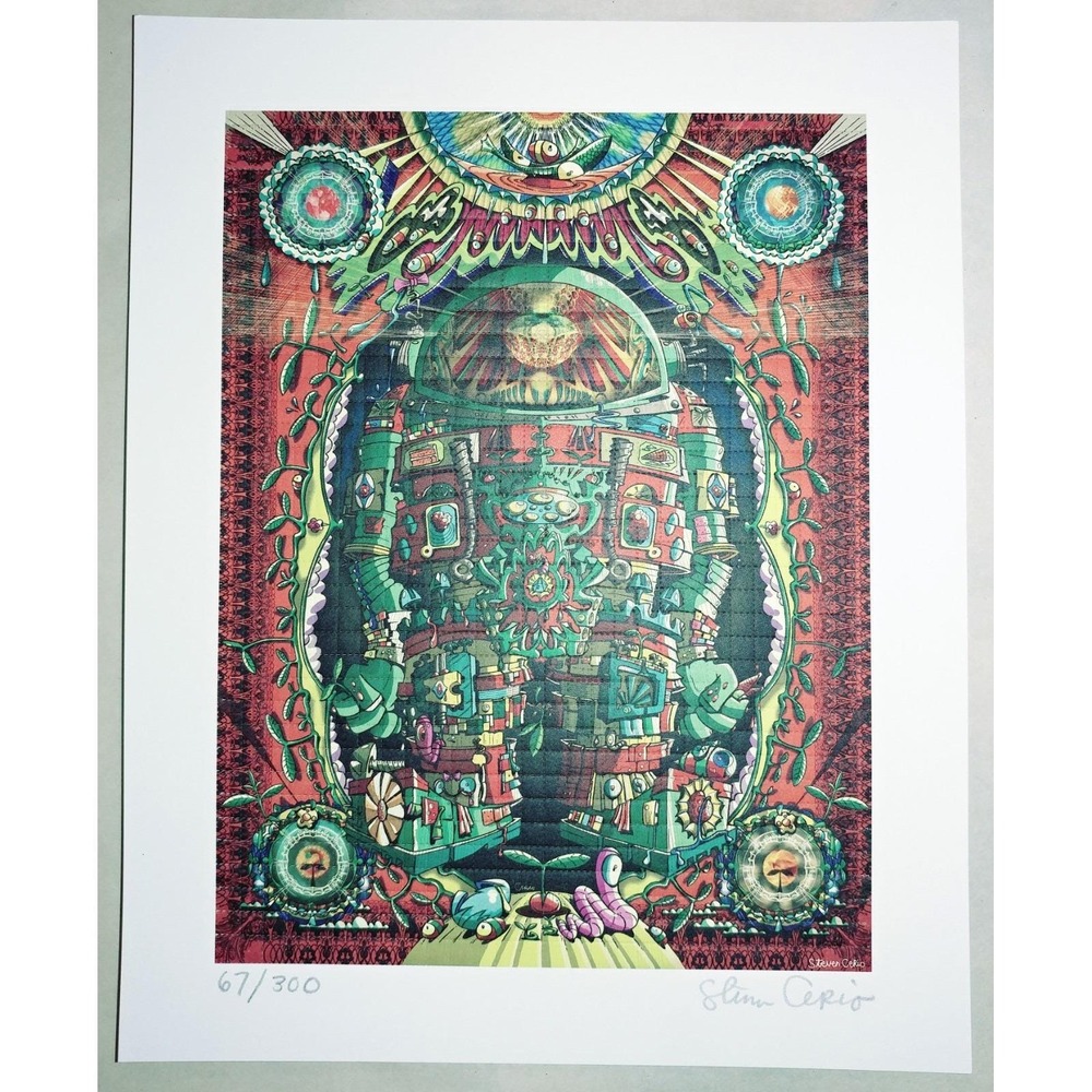 Steven Cerio "Sunbeam on an Astronaut" s/n‎ blotter art print